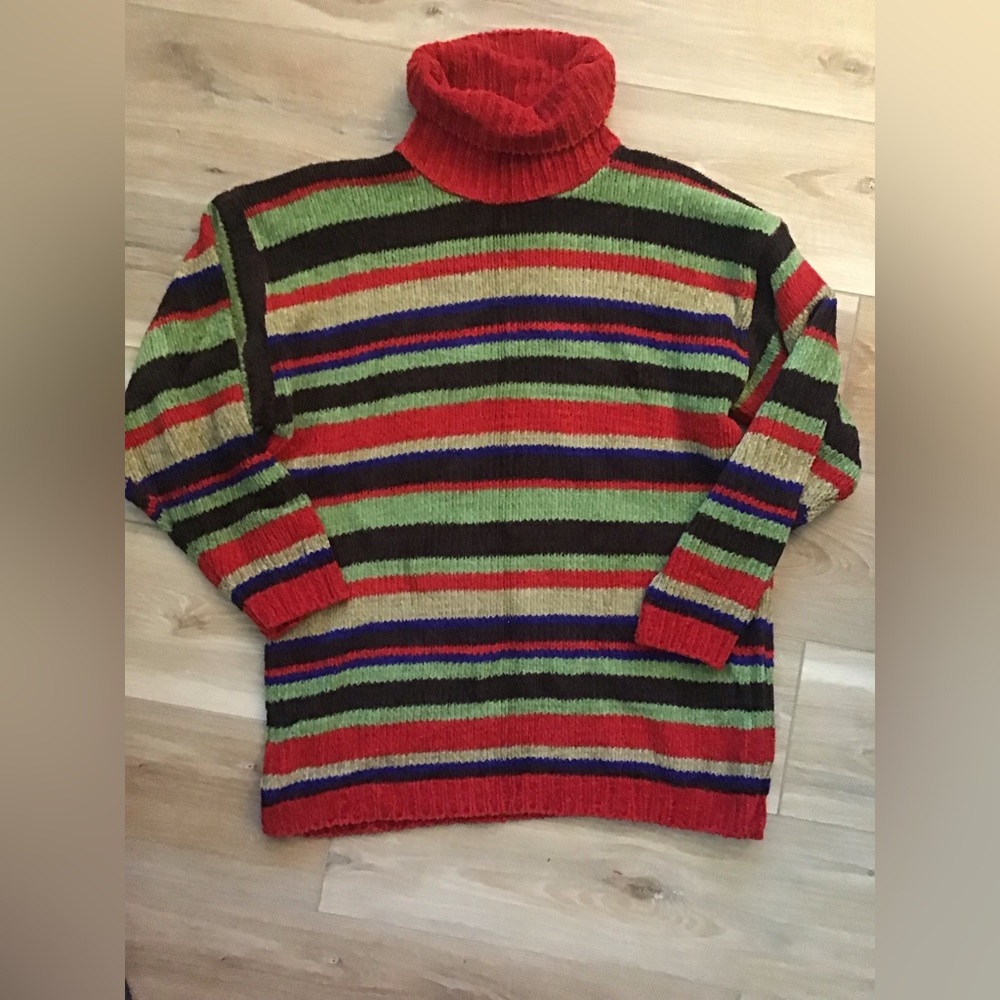 Vintage Basic Editions Chenille Turtleneck M - image 1